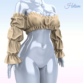 Beige Myriam Top Kupra