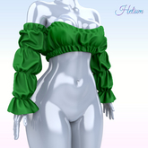 Green Myriam Top Kupra
