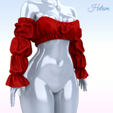 Red Myriam Top Kupra