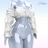 White Myriam Top Kupra