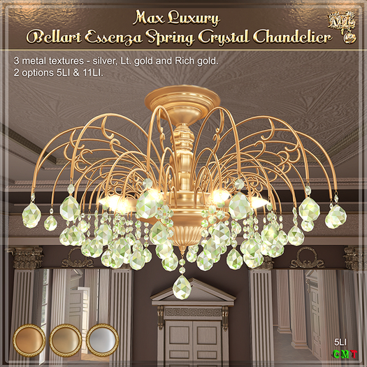 Max Luxury - Bellart Essenza Spring Crystal Chandelier