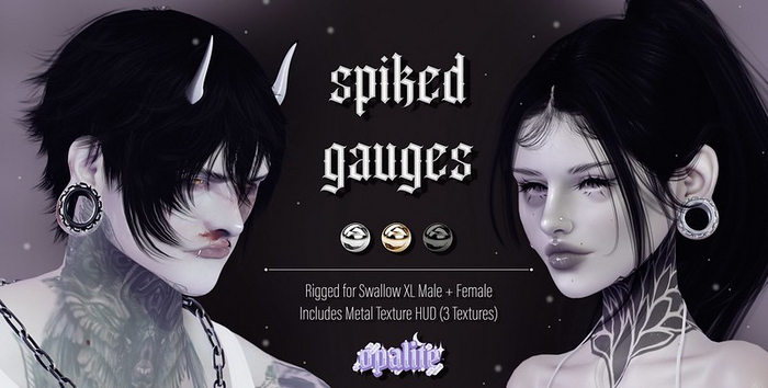 .:opalite:. Spiked Gauges