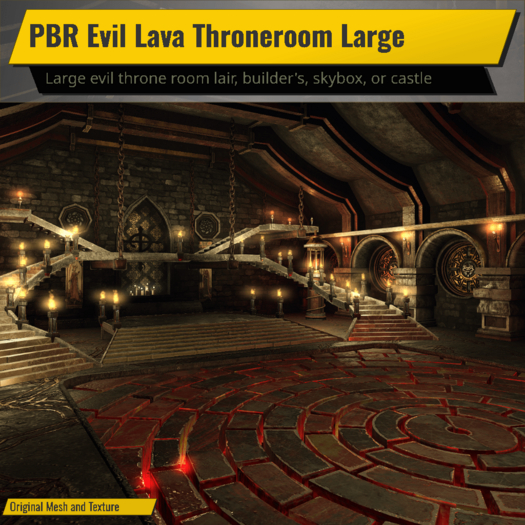  PBR Evil Lava Throneroom Large