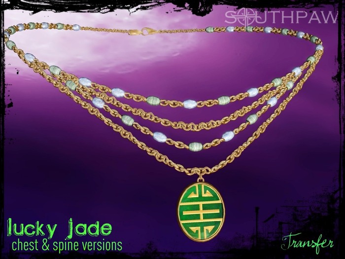 <Southpaw> Lucky Jade Necklace