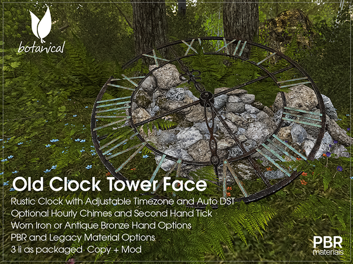 Botanical - Old Clock Tower Face