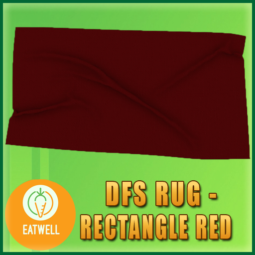 DFS Rug - Rectangle Red (Actual Item)
