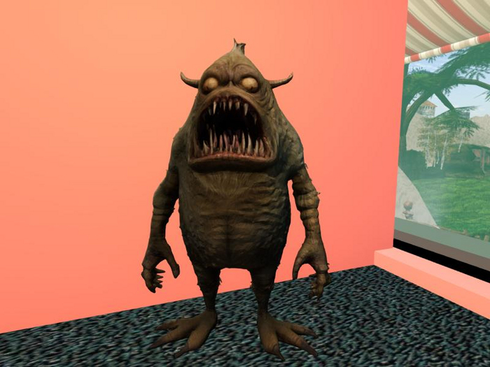 Grumblefiend monster statue