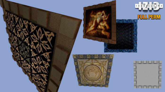 Mesh Wall 1 impact Full Perm 4 textures isabelleize