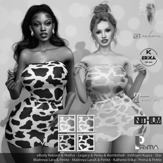 Renee Cow Dress DEMO: eBody Reborn - Legacy - Maitreya Lara & LaraX - Kupra - Erika - Prima - Star