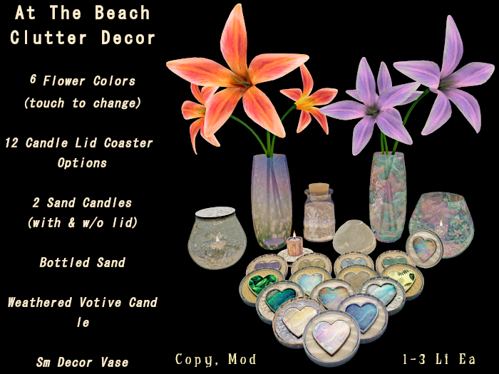 Unpack - At The Beach - Beach Clutter Decor (ADD)