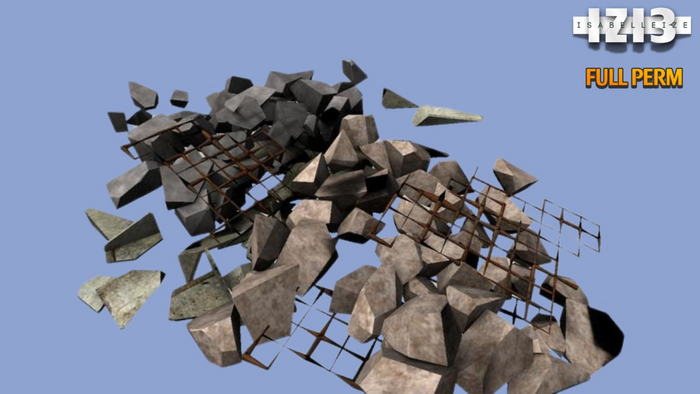 Ruins Stones & Iron Mesh - Full Perm