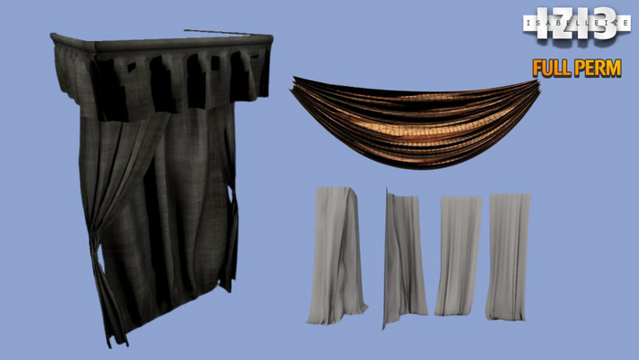 Mesh Curtains & Rope Set - Full Perm 
