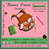 [M.A.] Flower Power -Backpack  [Boxed]