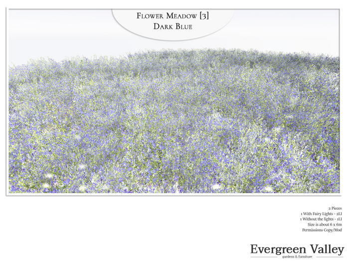 Flower Meadow [3] Dark Blue