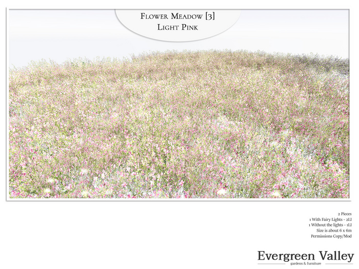 Flower Meadow [3] Light Pink