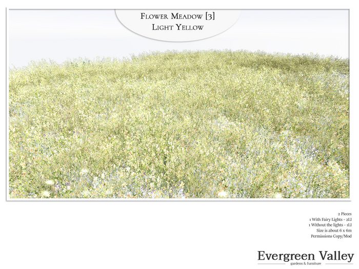 Flower Meadow [3] Light Yellow