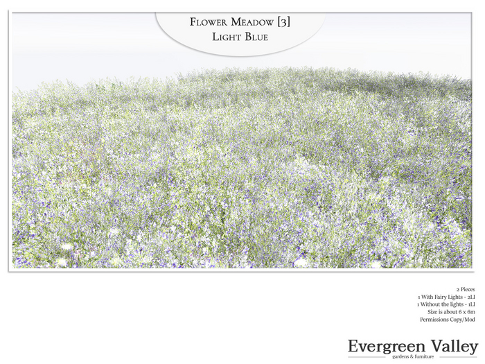 Flower Meadow [3] Light Blue