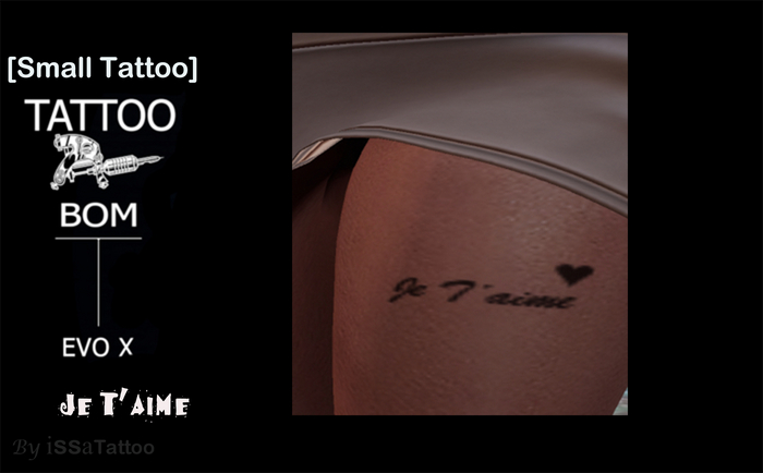 Small Tattoo : je t'aime