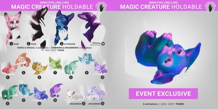 SEmotion Libellune Fluffy Puppy Holdable RARE 04