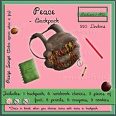 [M.A.] Peace -Backpack  [Boxed]