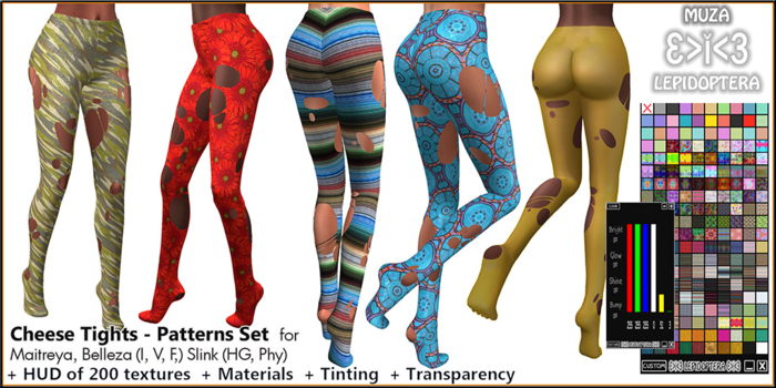}>i<{ MUZA Cheese Tights - Patterns Set+ HUD