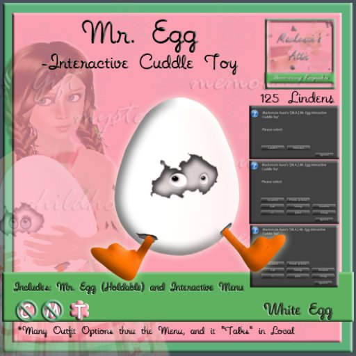 [M.A.] Mr. Egg Interactive Cuddle Toy  [Boxed]