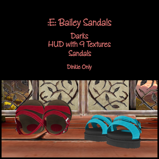 :E: Bailey Sandals - Darks
