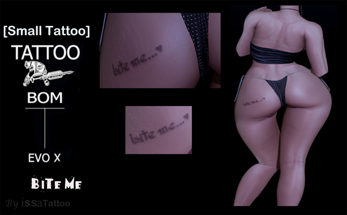 [Small Tattoo]**BOM** BITE ME