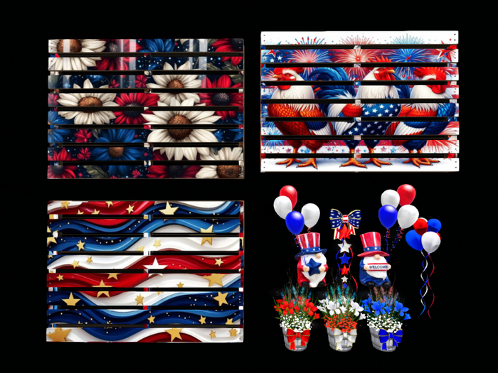 MC July 4th Pallet Walls Mix Match Set 1
