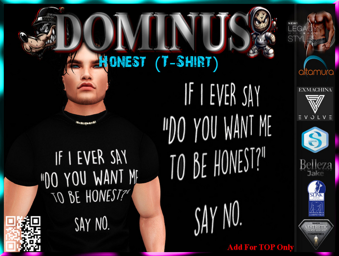 ~DOMINUS~Honest (T-Shirt)  (ADD)