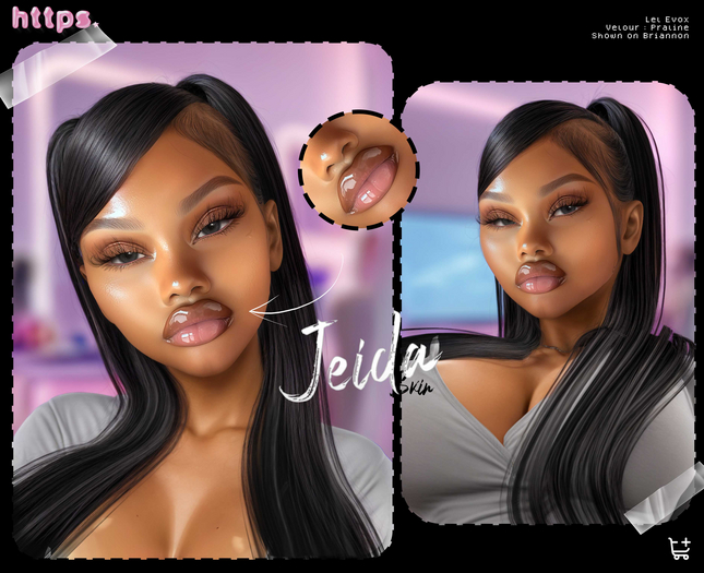 [ https ] "Jeida" Skin Praline