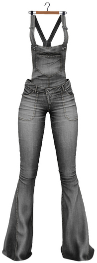 RIOT / Mercury Denim Overalls - Grey