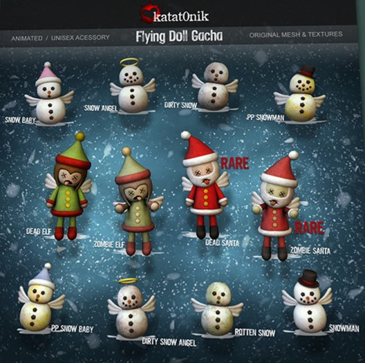 *katat0nik* (snow angel) Flying Doll