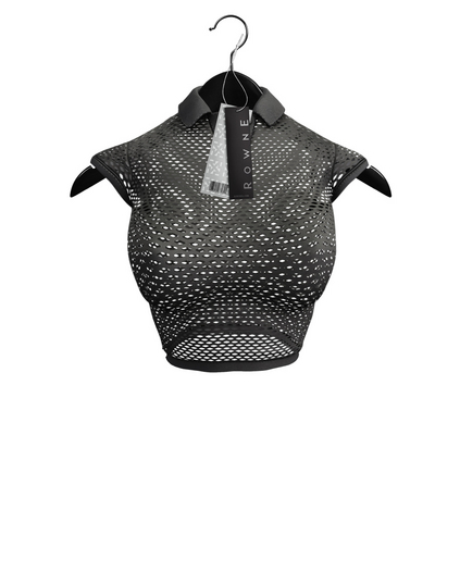 Rowne.Raj Net Top - Onyx