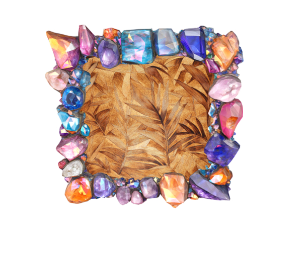 Colorful Gemstone Crystal Iridescent Picture Frame