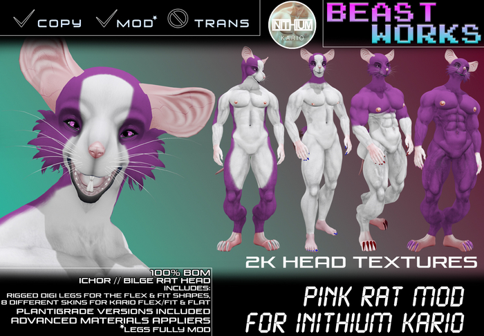 [Beast Works] Pink Rat for INITHIUM Kario