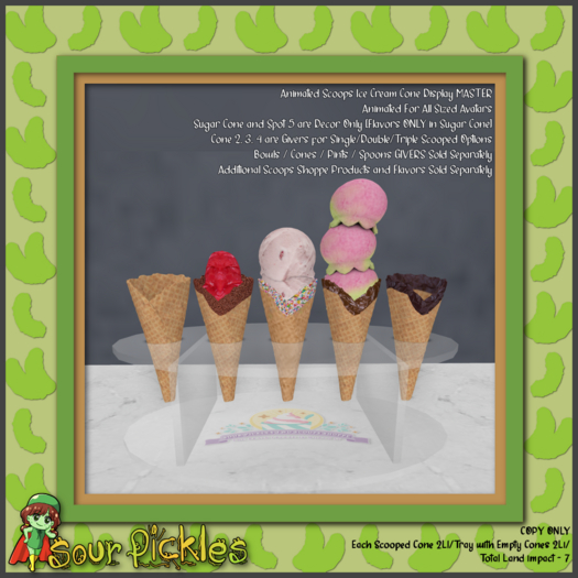 [SP] Scoops Cone Display Giver MASTER