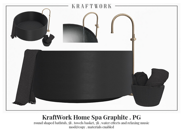 KraftWork Home Spa . Graphite PG (Add Me)