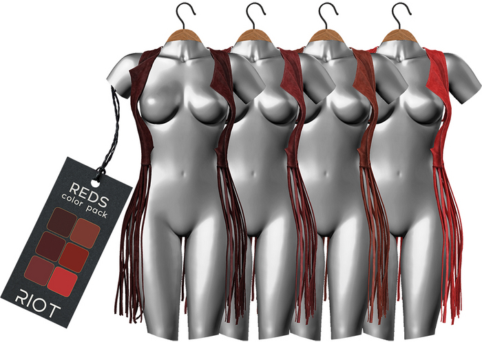 RIOT / Shiloh Fringe Vest - Red Pack