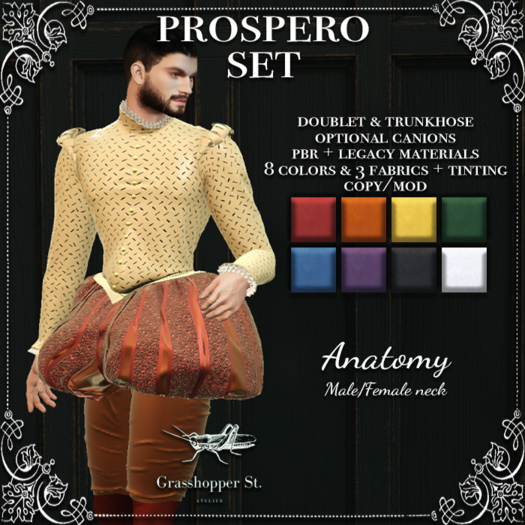 Grasshopper St Prospero Set Anatomy