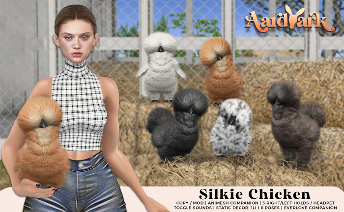 Aardvark : Silkie Chicken Holdable - FATPACK 