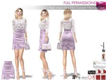 Full Perm High Waist Pink Mini Trumpet Mermaid Skirt Legacy Maitreya 5.3 LaraX Slink Belleza Tonic Ocacin Ebody Reborn