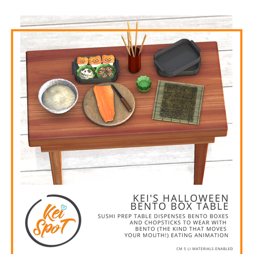 Kei's Halloween Bento Box Table