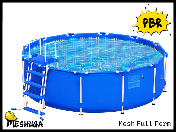 Second Life Marketplace - Meshuga PBR Inflatable Pool FULL PERM MESH