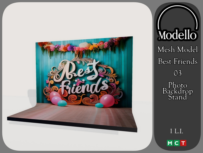 Best Friends Photo Backdrop Stand
