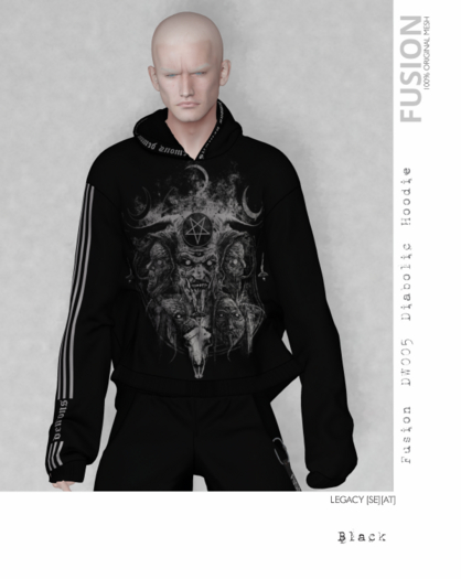[Fusion] [DW005] [Diabolic] -[Hoodie]- [Black]