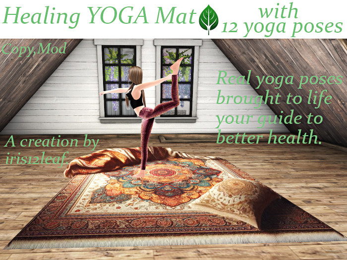 Healing YOGA Set: Mat & Yoga Learning Panel
