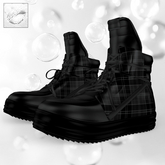Black Plaid Sneakers Legacy Men
