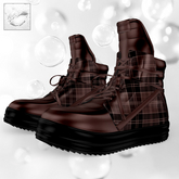 Brown Plaid Sneakers Legacy Men