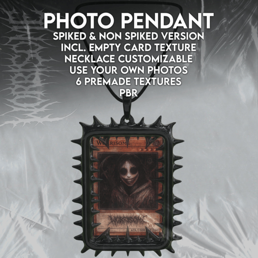 ⁘ Cybersigil Necklace (+ Use Your Own Texture)